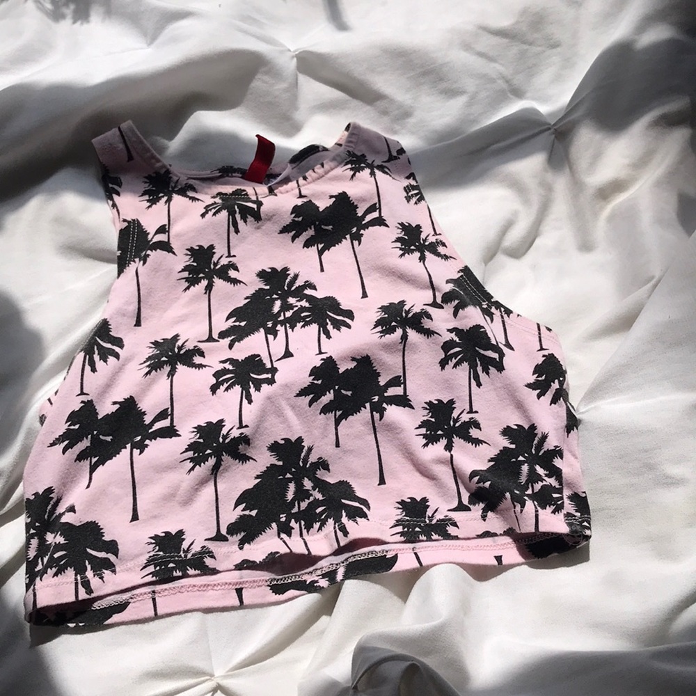Palm tree Crop top